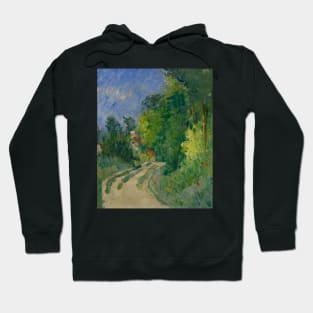 Bend in the Road Through the Forest by Paul Cezanne Hoodie